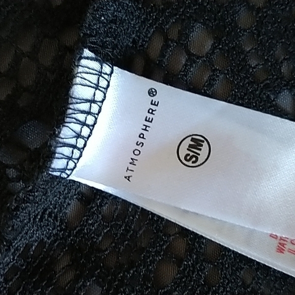 Atmosphere Black Lace Beach Cover-up S/M - Picture 7 of 11